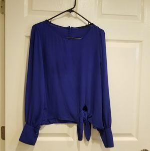 Blue long sleeve Blouse
